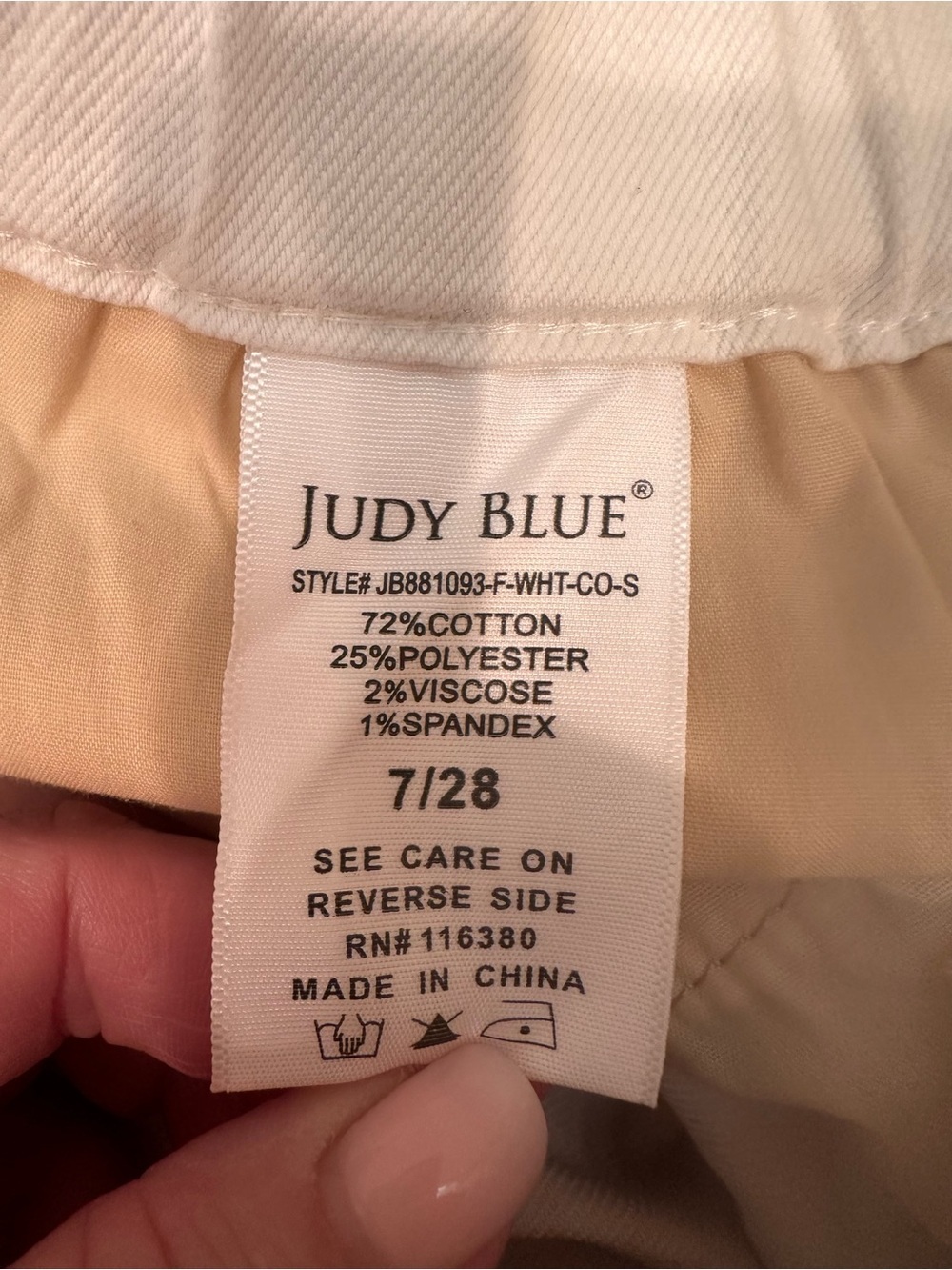 NWOT Judy Blue High Rise Palazzo Drawstring Pants Neutral Staple Sz 7/28 Short - Picture 10 of 11